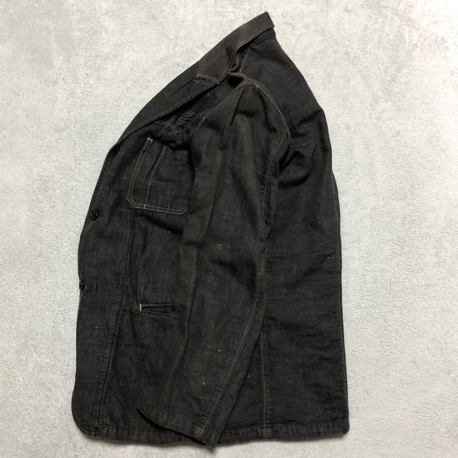 NEIGHBORHOOD ブラックデニム カバーオール テーラードジャケット NEIGHBORHOOD ネイバーフッド 11AW B.I HIRED/C-JKT デニム