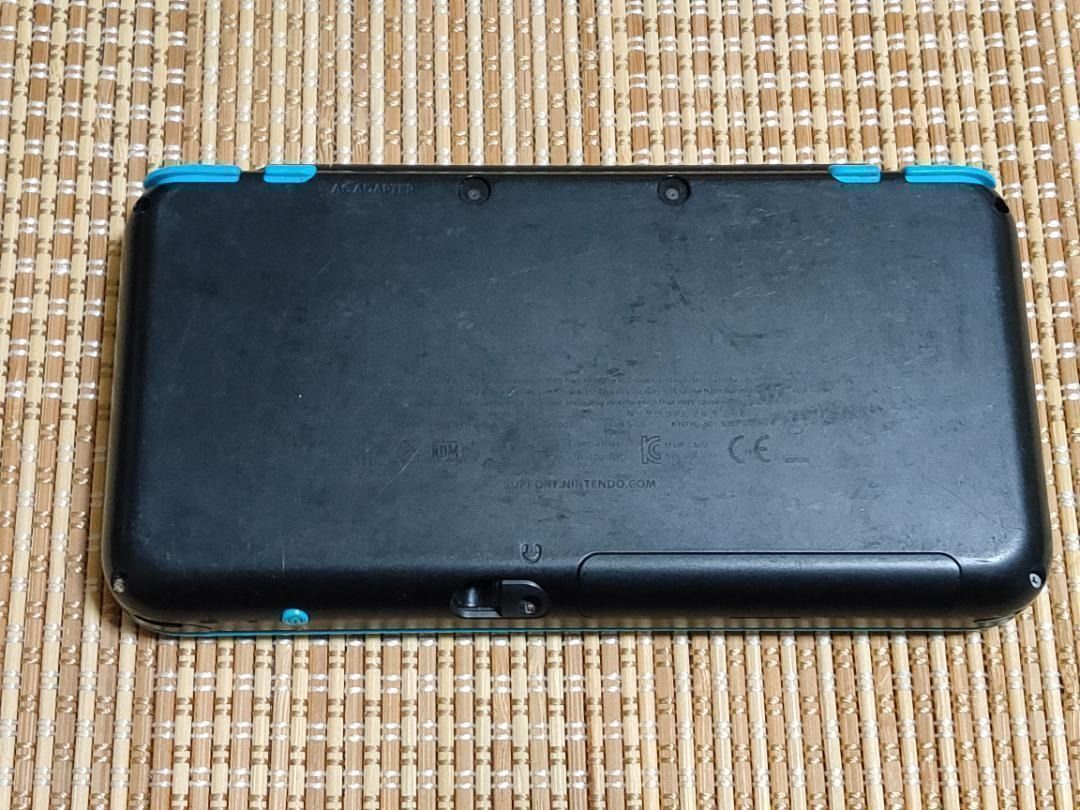本体のみ New2DSLL ブラック×ターコイズ B