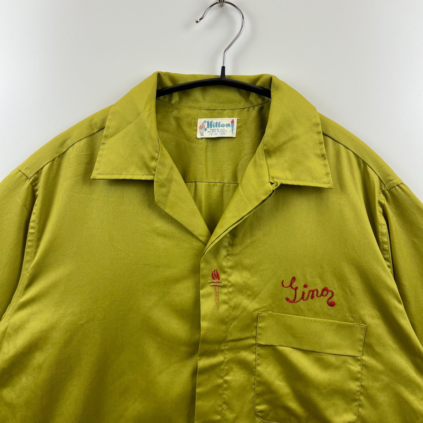 Hilton ボーリングシャツ　34 古着　ヴィンテージ　80S　70S HILTON 70s vintage bowling shirts ヒルトン ヴィンテージ