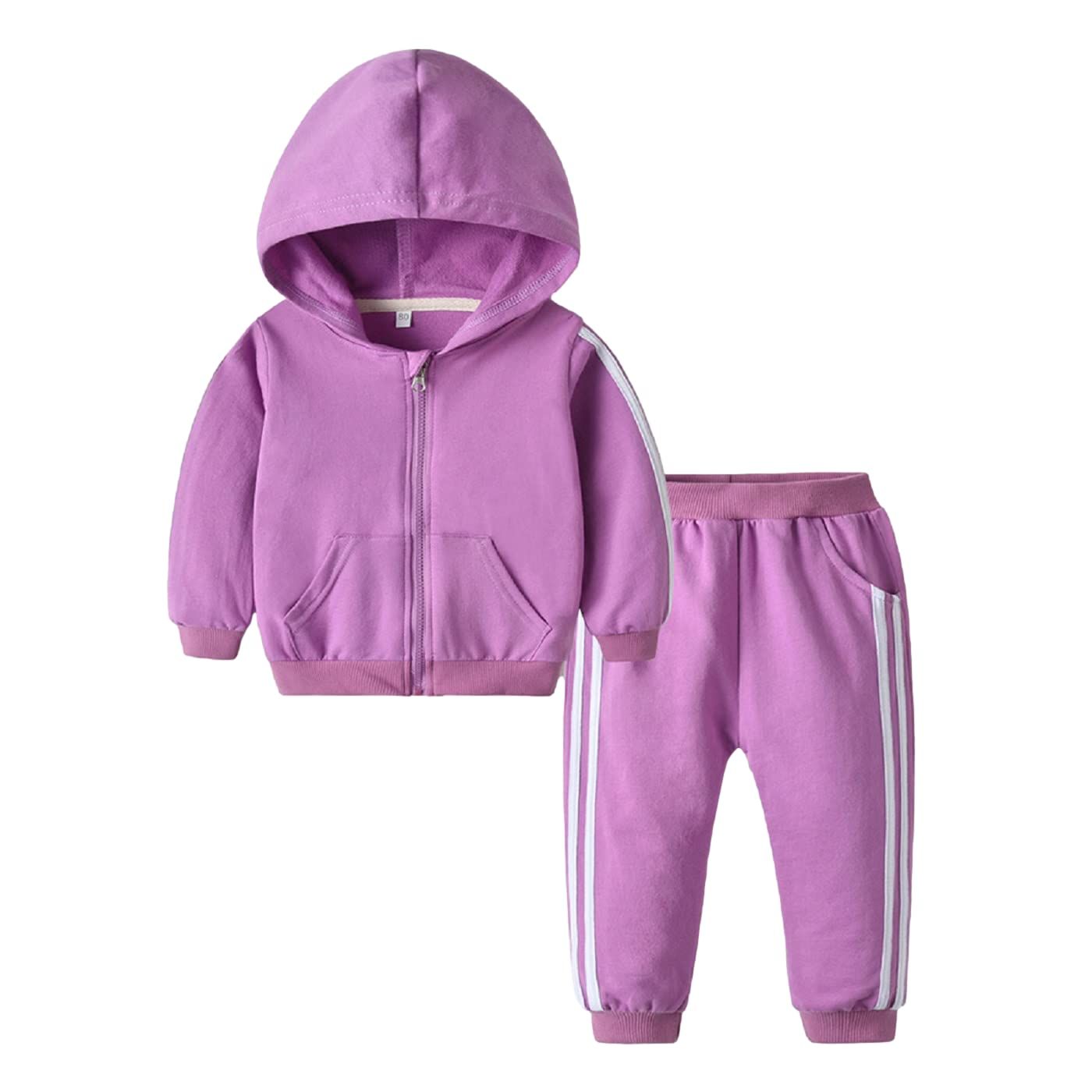 [Kai La Nalu] キッズ ジャージ 上下 ジュニア ライン入り パーカー スウェット パンツ 子供 服 男の子 女の子 トレーニング ウェア スポーツ 上下セット 子供服 トレーニングウェア セットアッ