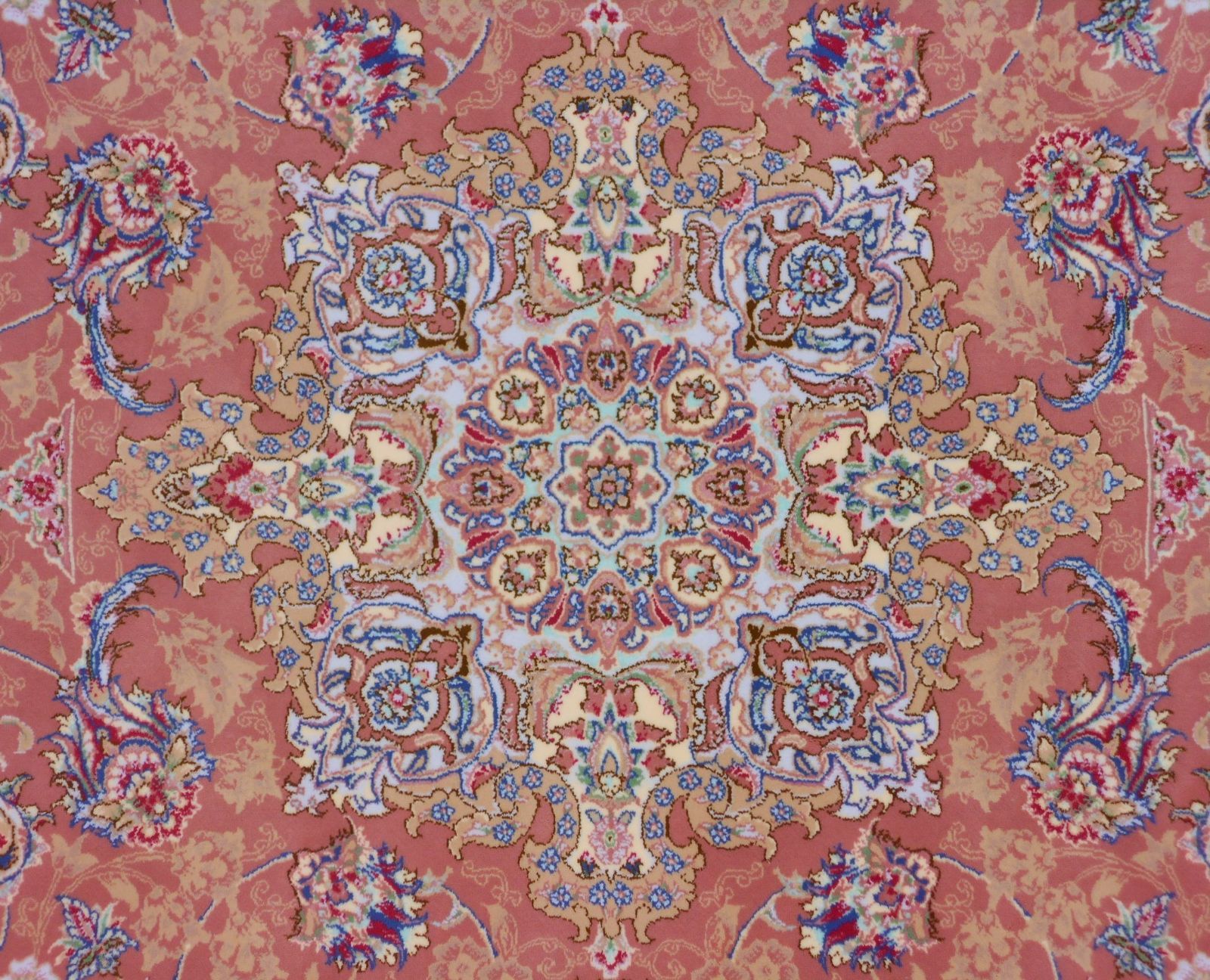 多色織、高密度！輝く 本場イラン産 絨毯 100×150cm‐200821