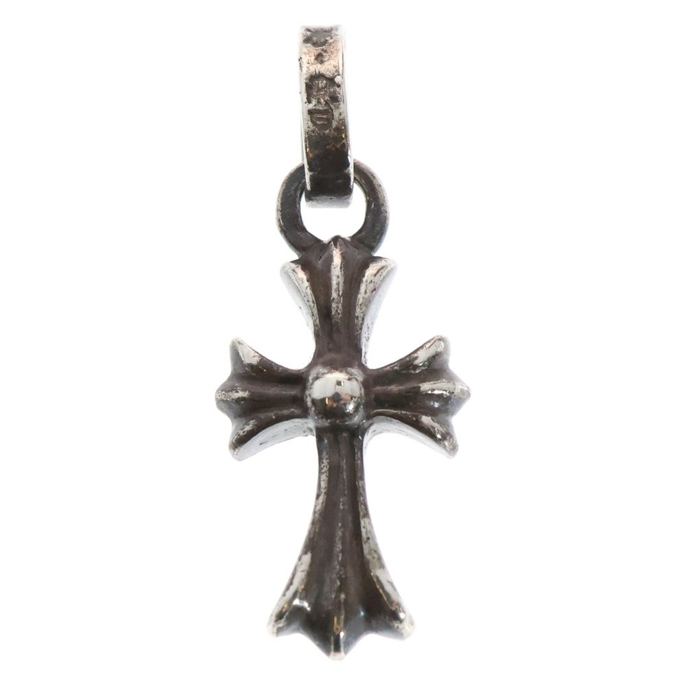 CHROME HEARTS クロムハーツ CRS BBYFAT DMND ベイビーファットクロス 片面アフター1ダイヤ ペンダントトップ シルバー