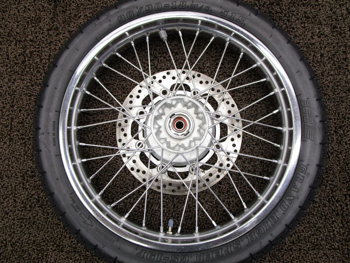 エストレヤ TAGASAGO フロントホイール ディスク □A5858 BJ250A カワサキ BJ250AE Estrella キャブ車