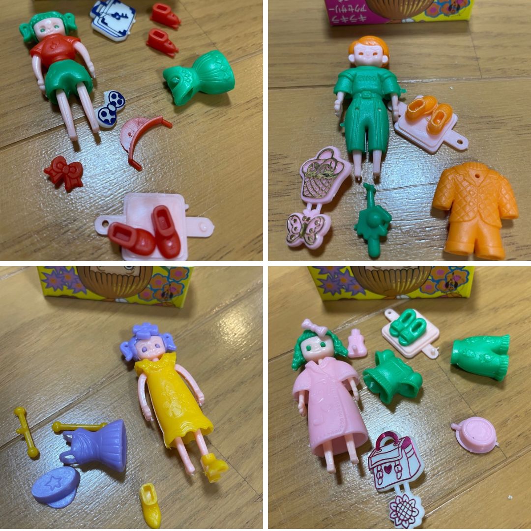 グリコ きせかえ人形 パピーちゃん 46体 ペットアクセサリー 当時物