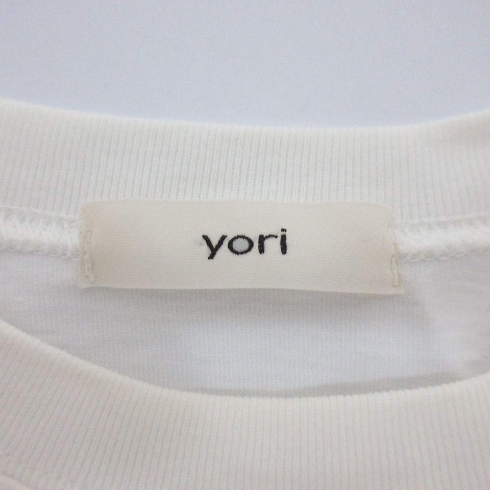 良品 22SS yori ヨリ 22SS キルトカラーロングTee 2WAY つけ襟