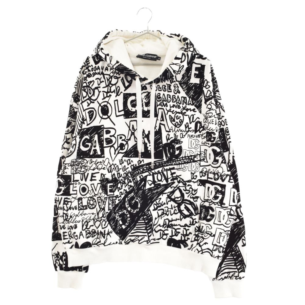 DOLCE & GABBANA (ドルチェアンドガッバーナ) FLOCKED GRAFFITI PRINT