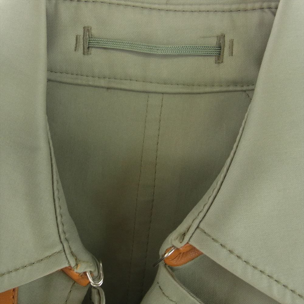 MAX MARA マックスマーラ 201101086 ロング トレンチ コート レザー  