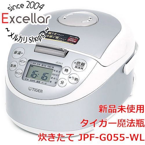 bn:0] TIGER IHジャー炊飯器 炊きたて 3合炊き JPF-G055-WL スチール