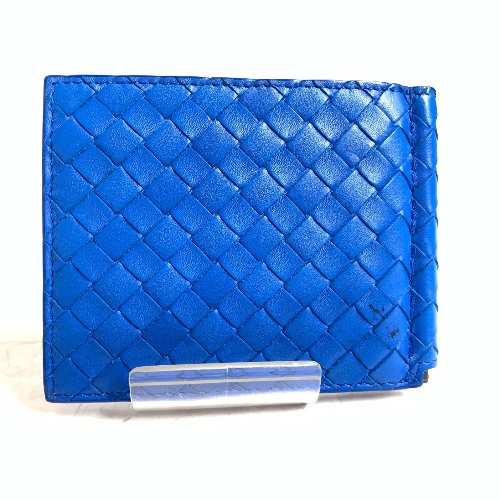 【良品】BOTTEGA VENETA ボッテガ イントレチャート マネークリップ 関税負担なし☆BOTTEGA VENETA イントレチャート マネークリップ
