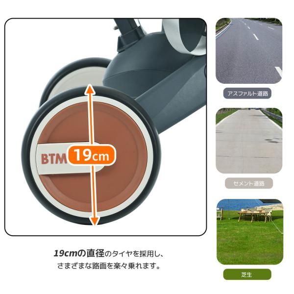 7in1 三輪車 子供用三輪車 ワンタッチ折りたたみ コントロールバー付き 三輪車のりもの サンシェード付き 安全バー付き シートベルト サドル回転でき BRIGHTFACE_UK