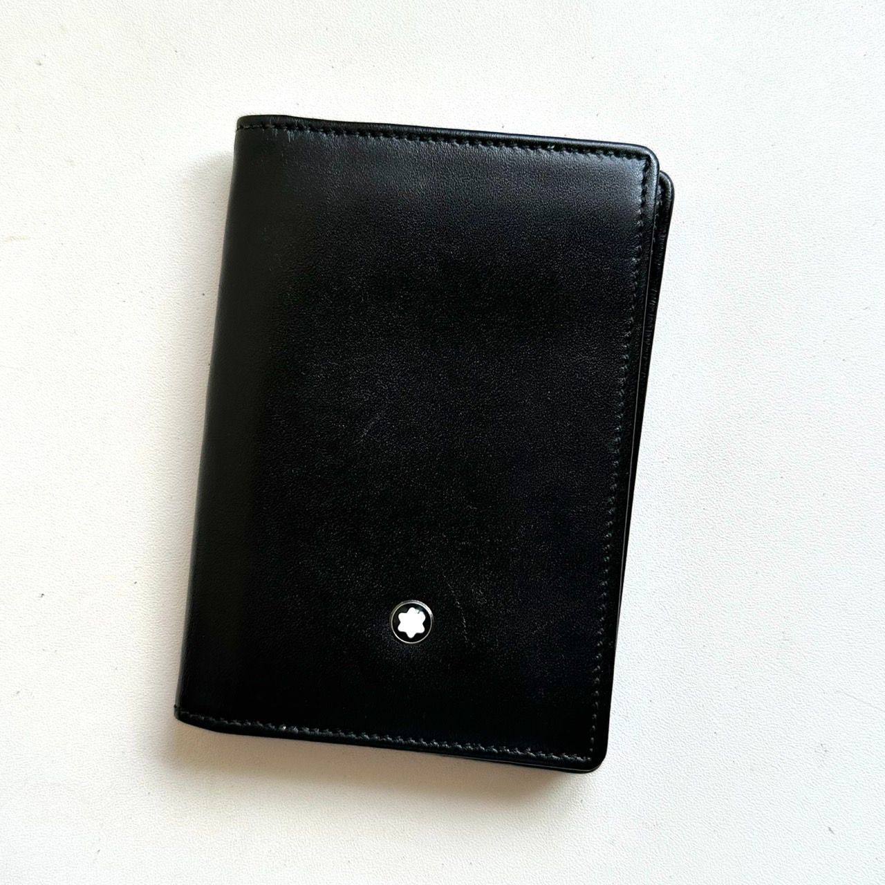 MONTBLANC ブラック 名刺入れ カードケース 名刺入れ マイスターシュテック レザー 黒