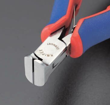 KNIPEX エレクトロニクスエンドカッティングニッパー115mmコンフォートハンドル6412-115