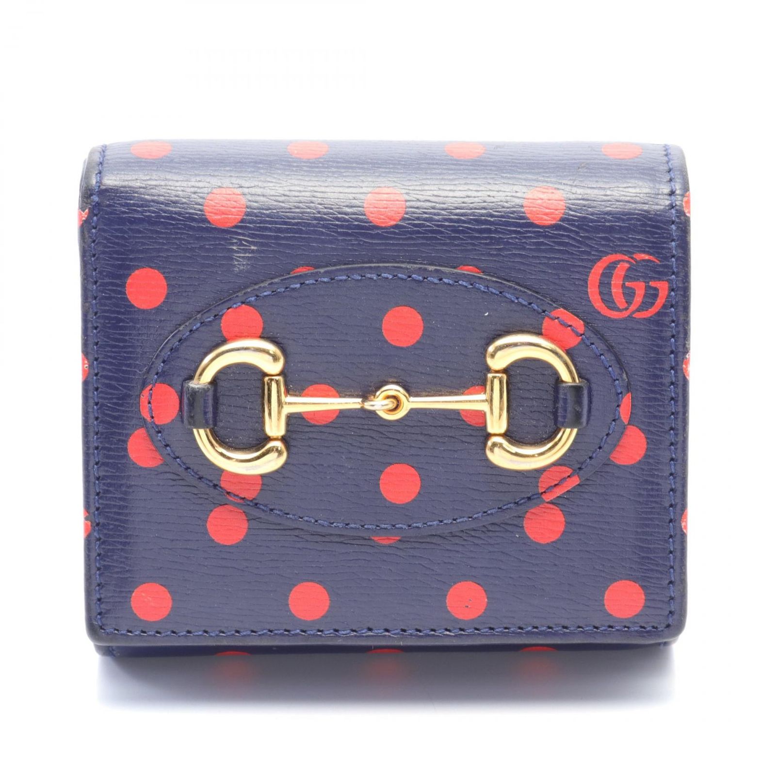 グッチホースビット　二つ折サイフ GUCCI - グッチ GUCCI 財布 二つ折り ホースビットプリント