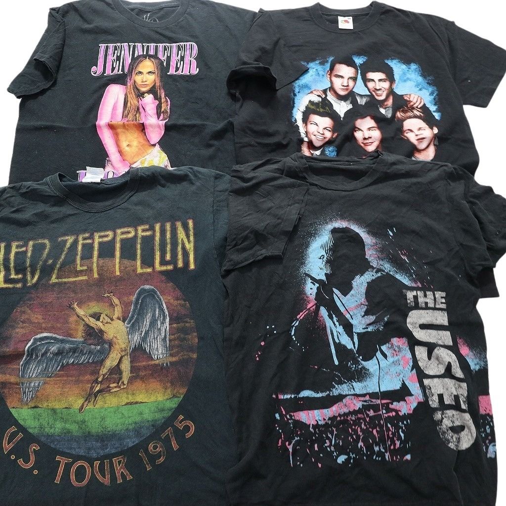 古着卸 まとめ売り 音楽・バンド 半袖Tシャツ 16枚セット (メンズ M