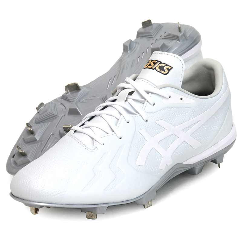 アシックス asics GOLDSTAGE I-PRO FORCESPEED WIDE 野球 埋め込み 金具スパイク 白スパイク ゴールドステージ 25AW 1121A074-110 110ホワイト