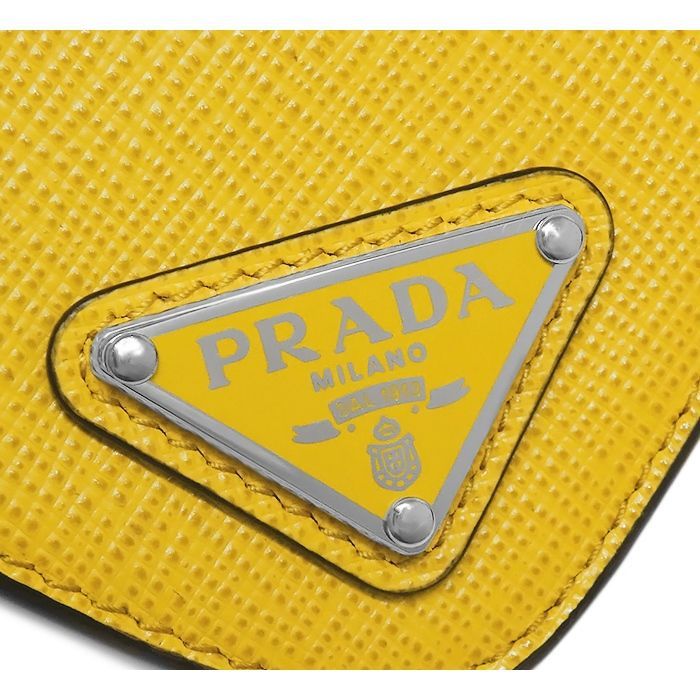 併売商品※◇中古美品◇PRADA【プラダ】コインケース レザー イエロー