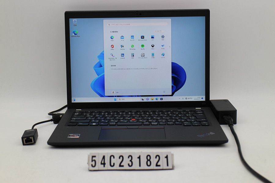 Lenovo ThinkPad X13 Gen2 Ryzen 5 Pro 5650U 2.3GHz/8GB/256GB(SSD)/13.3W/WUXGA(1920x1200)/Win11 【54C231821】
