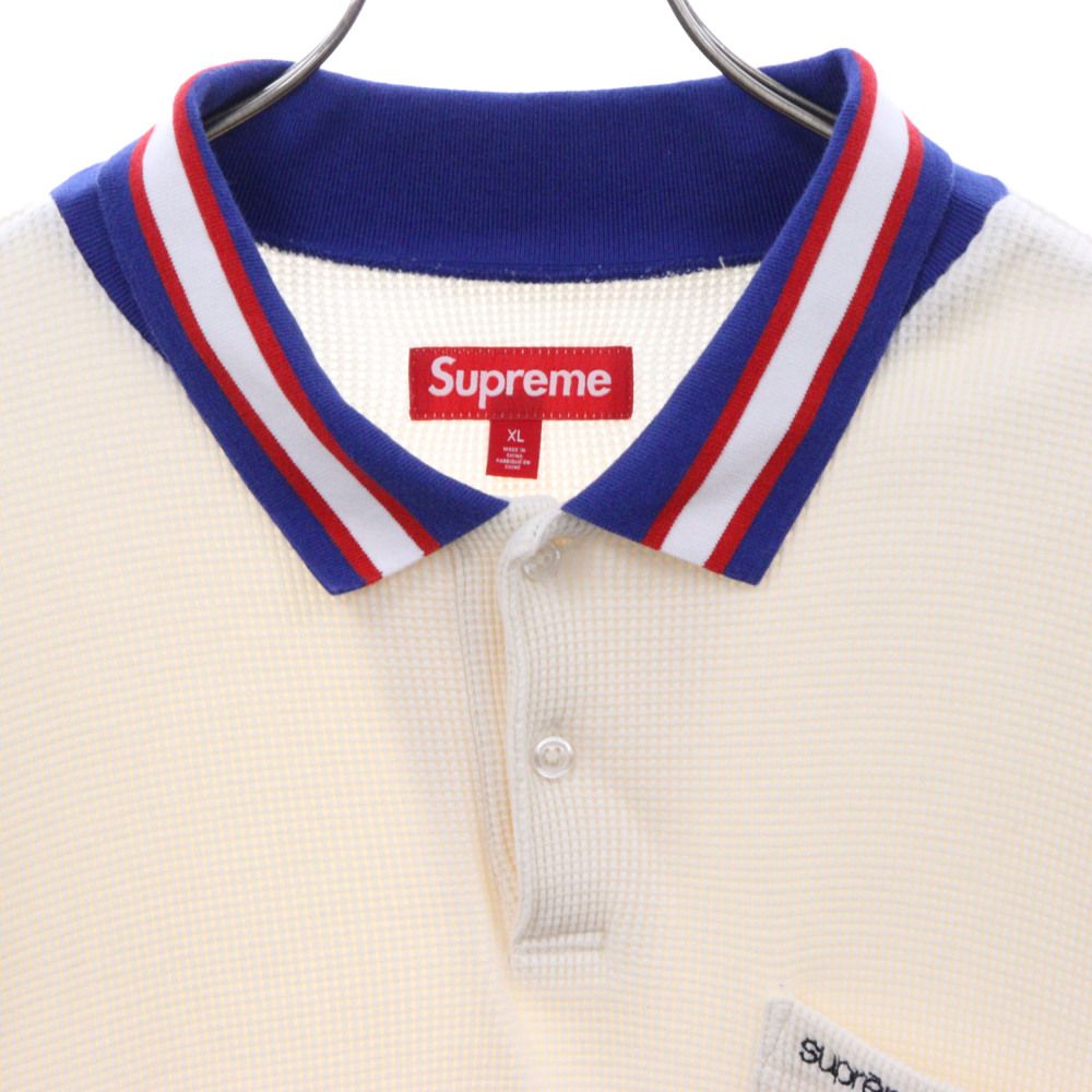 SUPREME (シュプリーム) 23AW Thermal L/S Polo Shirt サーマル ロング