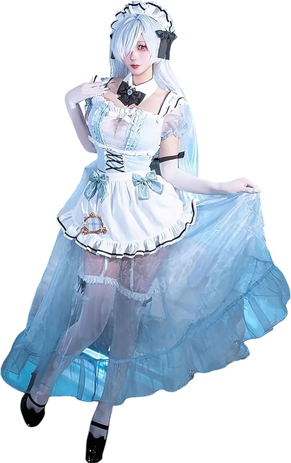 ウイッグ付き 勝利の女神 NIKKE シンデレラ コラボ コスプレ メイド服 コスプレ 衣装 コスチューム コスプレ衣装 ハロウィン クリスマス イベント パーティー 文化祭 学園祭 ステージ服 遊園会 忘年会 撮影 遊園会 誕生日 プレゼント なりきり