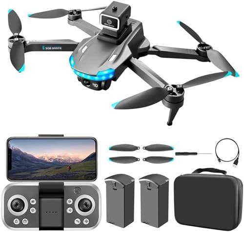 S138 ドローン カメラ付き 4K HD ESCカメラ 90°電動調整 小型 折り畳み式 向け ミニドローン ブラシレスモーター付き 子供向け トイドローン 収納ケース付き 飛行時間15分 360°インテリジェント障害物回避