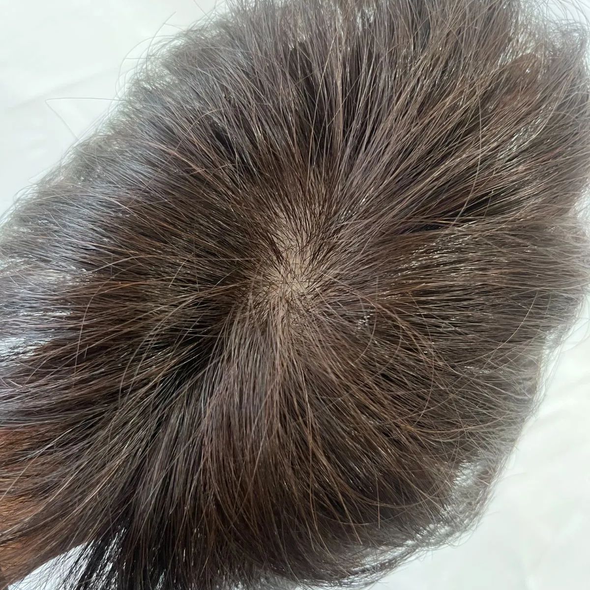 展示サンプル品 人毛100％ 部分ウイッグ ヘアピース