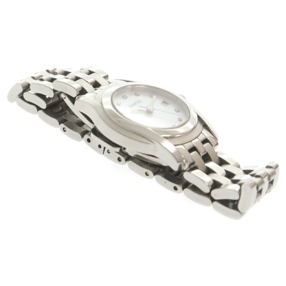 GUCCI グッチ 稼動品 5500L デイト シルバー文字盤 クォーツ GUCCI グッチ 稼動品 5500L デイト シルバー文字盤 クォーツ