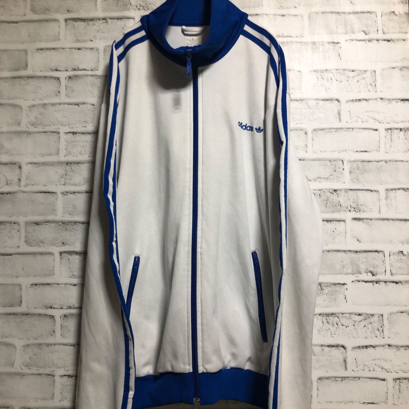 ✅商品状態adidas 00年代　トラックジャケット　デッドストック　希少カラー　青　灰