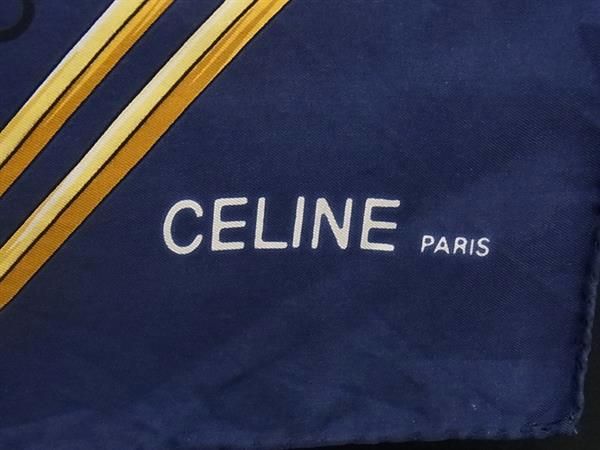 セリーヌ スカーフ シルクスカーフ 馬車柄 スカーフ セリーヌ CELINE