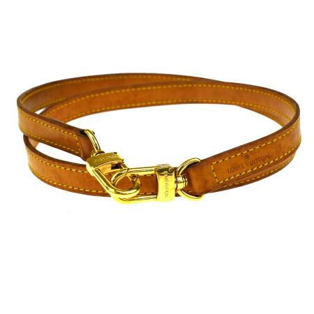 【中古】 ルイヴィトン LOUIS VUITTON バッグ用 ショルダーストラップ ブラウン レザー 68MD569