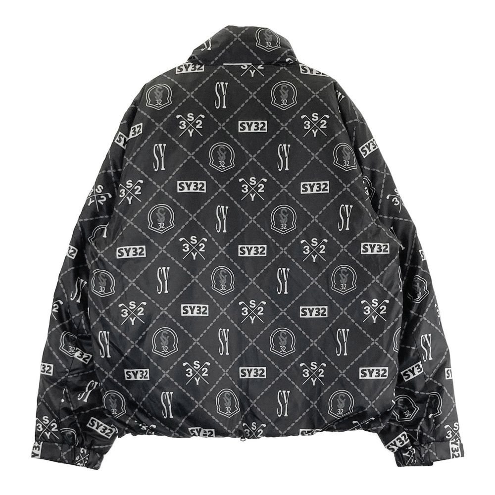 サイズ XL SY32 BY SWEET YEARS GOLF エスワイサーティトゥ 中綿ジャケット 総柄 ブラック系 240101517261 ゴルフウェア メンズ ストスト