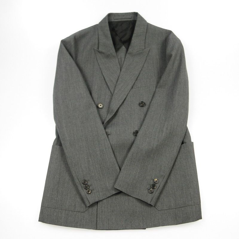 中古　CABaN ウールギャバジン ダブルブレストジャケット・テーパードパンツ 姫路東店】 中古 CABaN キャバン セットアップ ウールギャバジンダブル