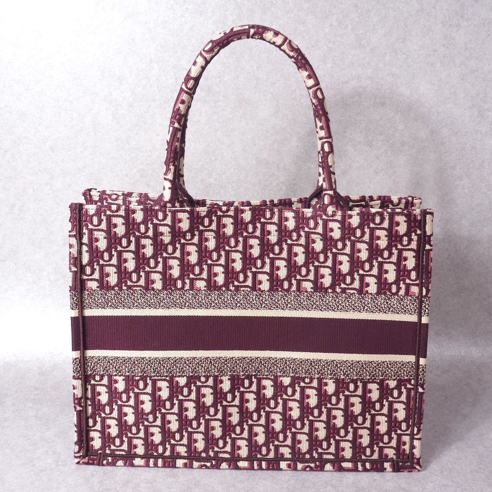極美品 クリスチャンディオール Christian Dior ブックトート ボルドー 