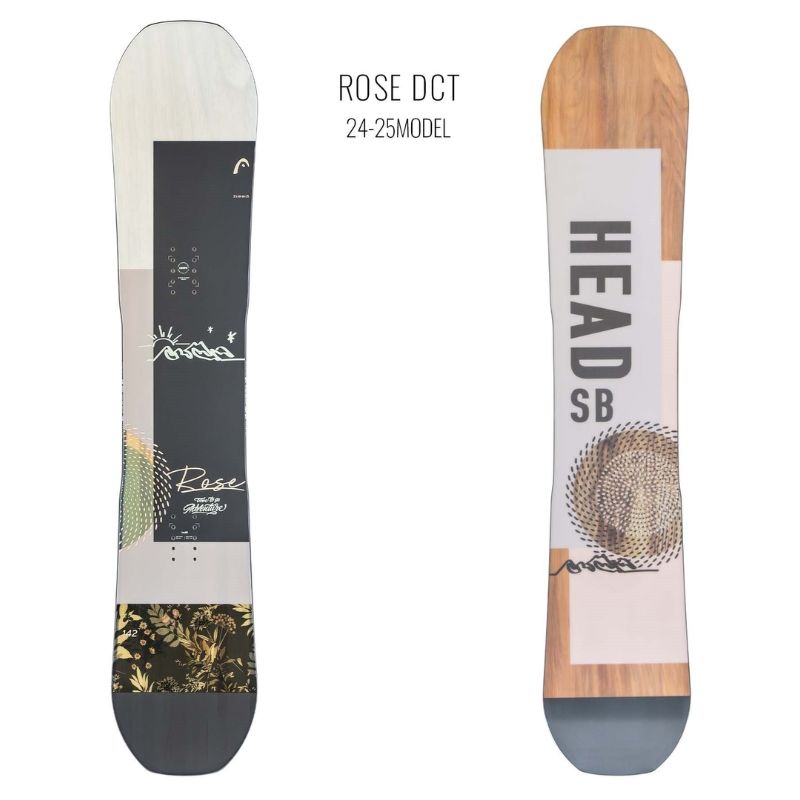 スノーボード 2点セット レディース 向け HEAD ヘッド 板 HEAD ビンディング 全国ムラサキスポーツにてワックス永久無料 25ROSE×24FX MU ホワイト ムラスポ公式