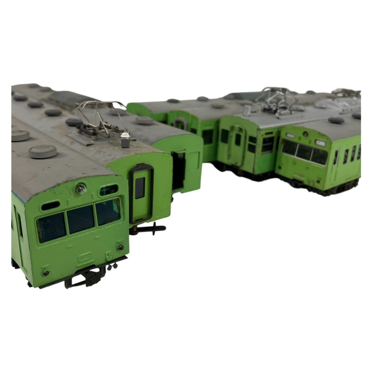 メーカー不明 国鉄 103系 通勤電車 ウグイス色 7両セット キット メーカー不明 国鉄 103系 通勤電車 ウグイス色 7両セット キット