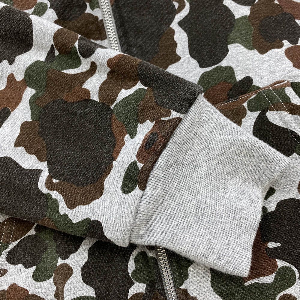 【希少】SUPREME 12AW ジップパーカー アーチロゴ カモ柄 裏サーマル Supreme シュプリーム 12AW Arc Logo Thermal Zip-Up Sweatshirt カモ