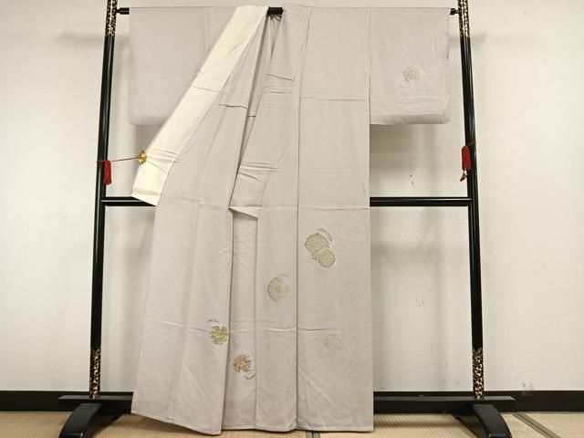 平和屋着物▽訪問着　単衣　吉祥花文　金銀糸　正絹　逸品　AAAW7893fy 平和屋着物▽訪問着 単衣 吉祥花文 金銀糸 正絹 逸品 AAAW7893fy