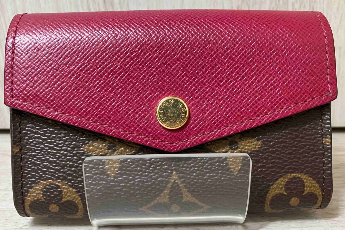 LOUIS VUITTON ルイヴィトン モノグラム M61273 ミュルティカル サラ ブラウン×ピンク カードケース レディース