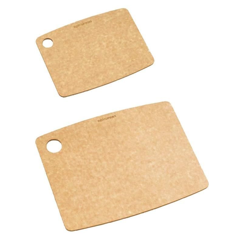 エピキュリアン 木製 まな板 ギフトセット ナチュラル S M 2枚入 食洗機対応 0