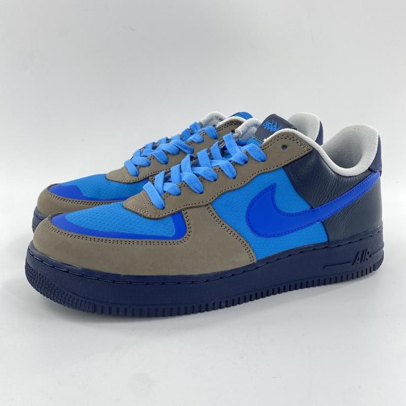 【中古】Stash × NIKE Air Force 1 Low SP Soft Grey and Harbor Blue 2024 スニーカー 28cm HF5516-001 ブルー グレー ナイキ[10][240010483243] 中古】Stash × NIKE Air Force 1 Low SP Soft Grey and Harbor Blue