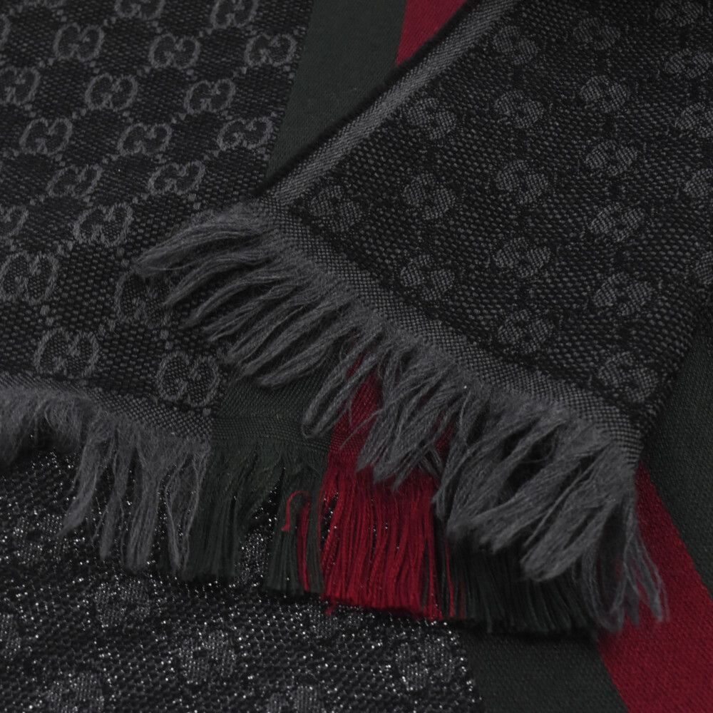 GUCCI (グッチ) GGロゴ シェリーラインデザイン マフラー