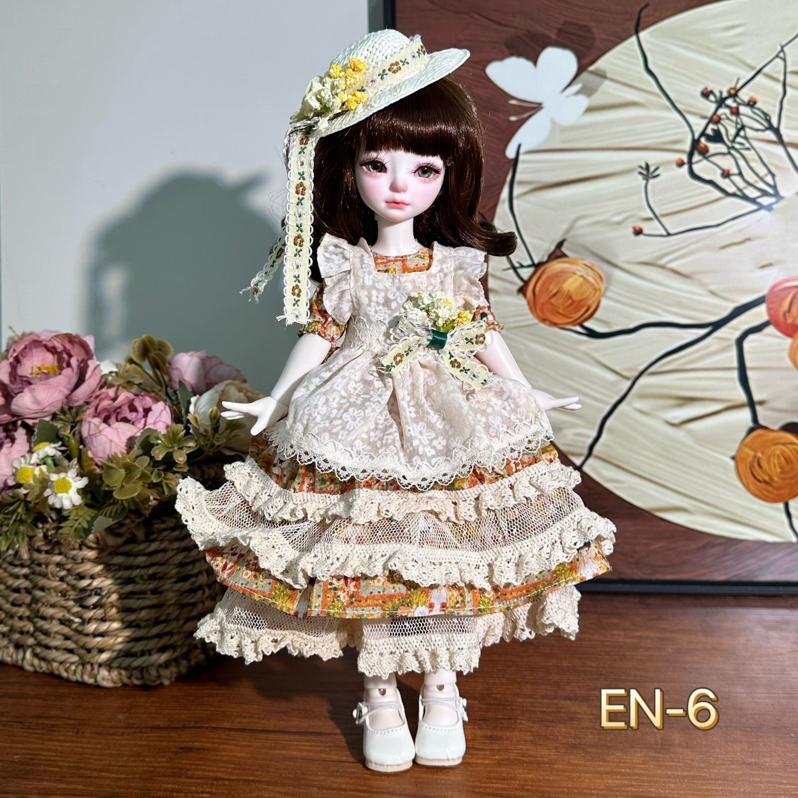 限定特価6分BJDドール洋服 30cmドール用 鬼ママ風 ロリータワンピース