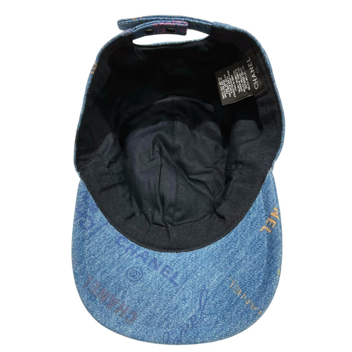 中古】 CHANEL シャネル キャップ ロゴ ココマーク デニム