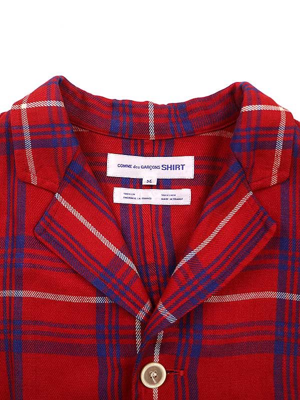 2002 COMME des GARCONS HOMME シャツ 半袖 チェック JUNYA WATANABE COMME des GARCONS MAN ジュンヤワタナベ