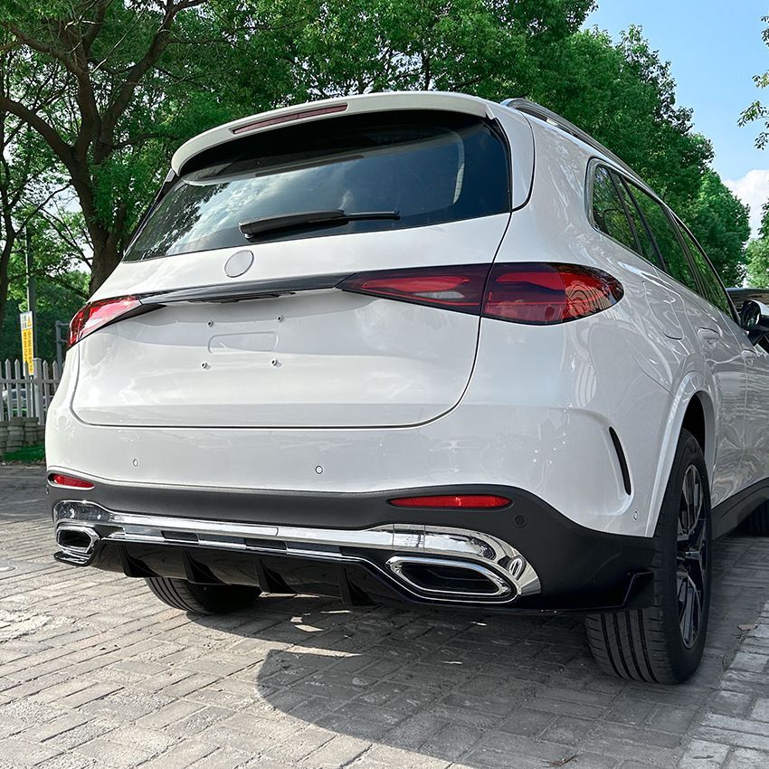 メルセデス ベンツ GLCクラス X254 GLC260 GLC300 2025年以降対応 リアディフューザー 尾唇 風刀 改装 ABS製 ピアノブラック カーボン調