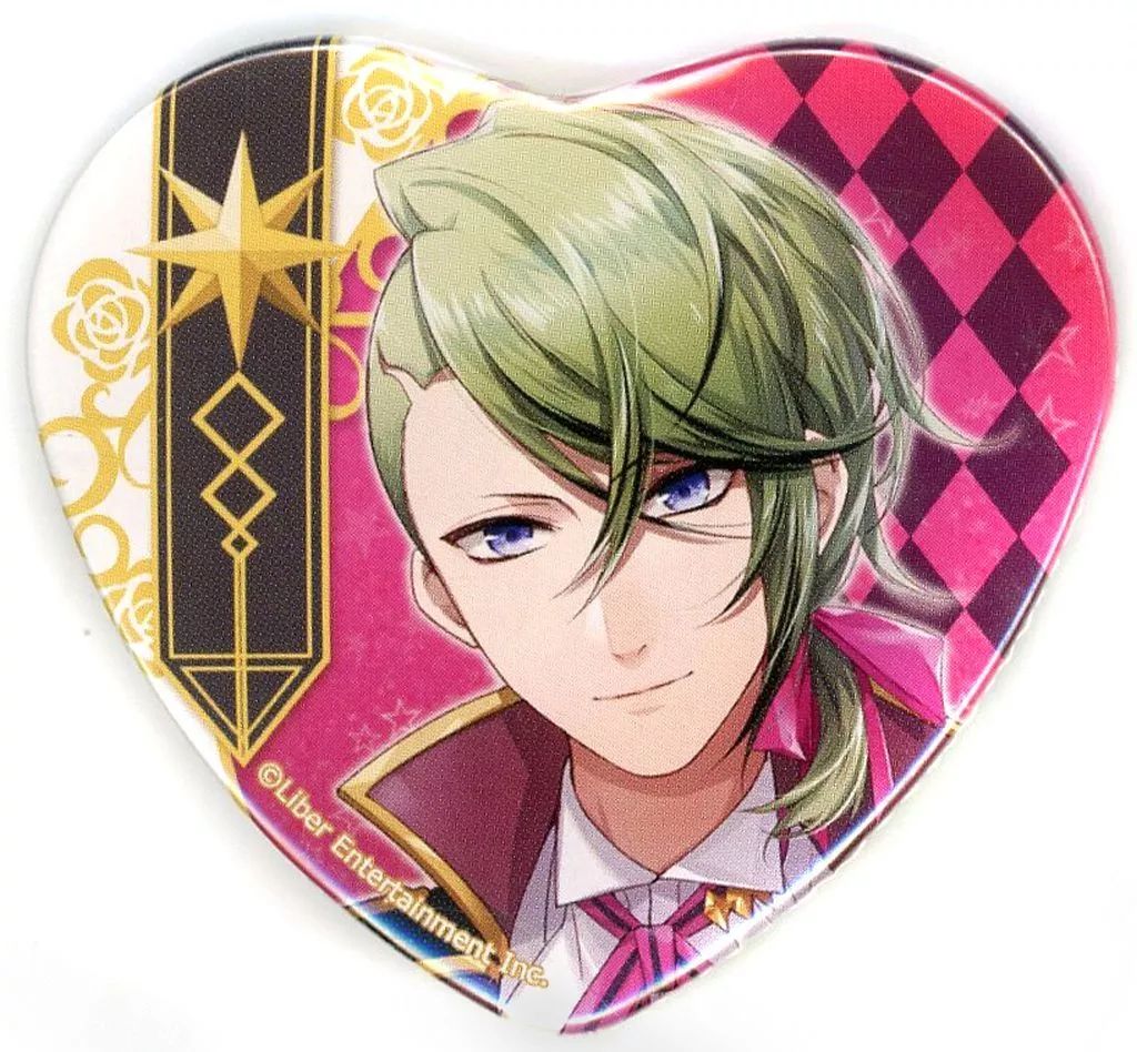 中古】バッジ・ピンズ 三千院鷹通 「アイ☆チュウ ハート缶バッジ 2