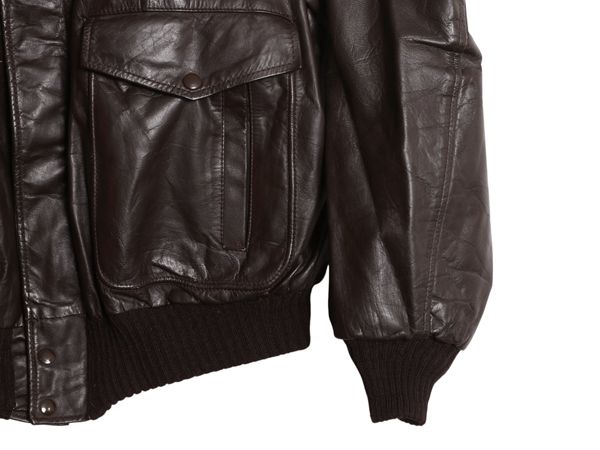 お得なクーポン配布中!】 80s USA製 EXCELLED G-1 タイプ 本革 レザー