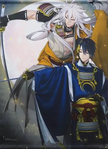 中古】タペストリー 034.小狐丸＆三日月宗近 六周年記念祝画 