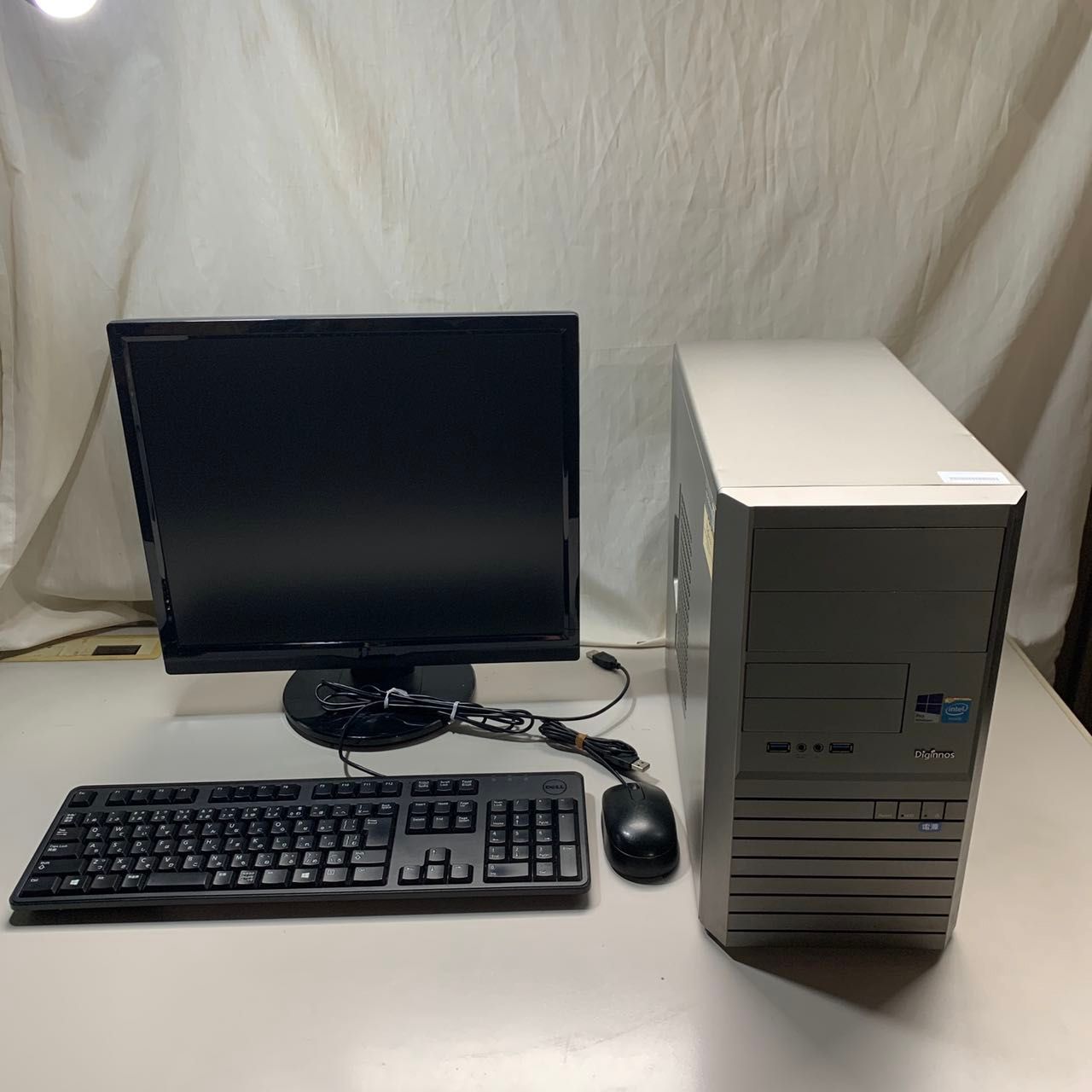 30日保証 Windows11 Pro 64BIT Diginnos製 ミニータワー Celeron 第4世代 メモリ 4GB HDD 250GB 19インチモニター付 中古パソコン デスクトップ