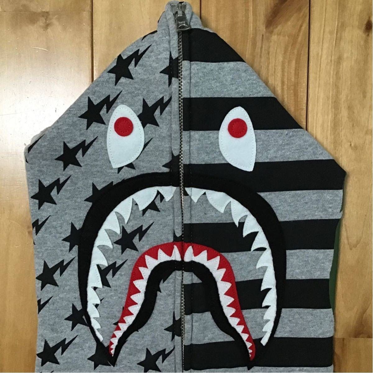 星条旗 シャークパーカー BAPE STA shark ベイプ ape エイプ