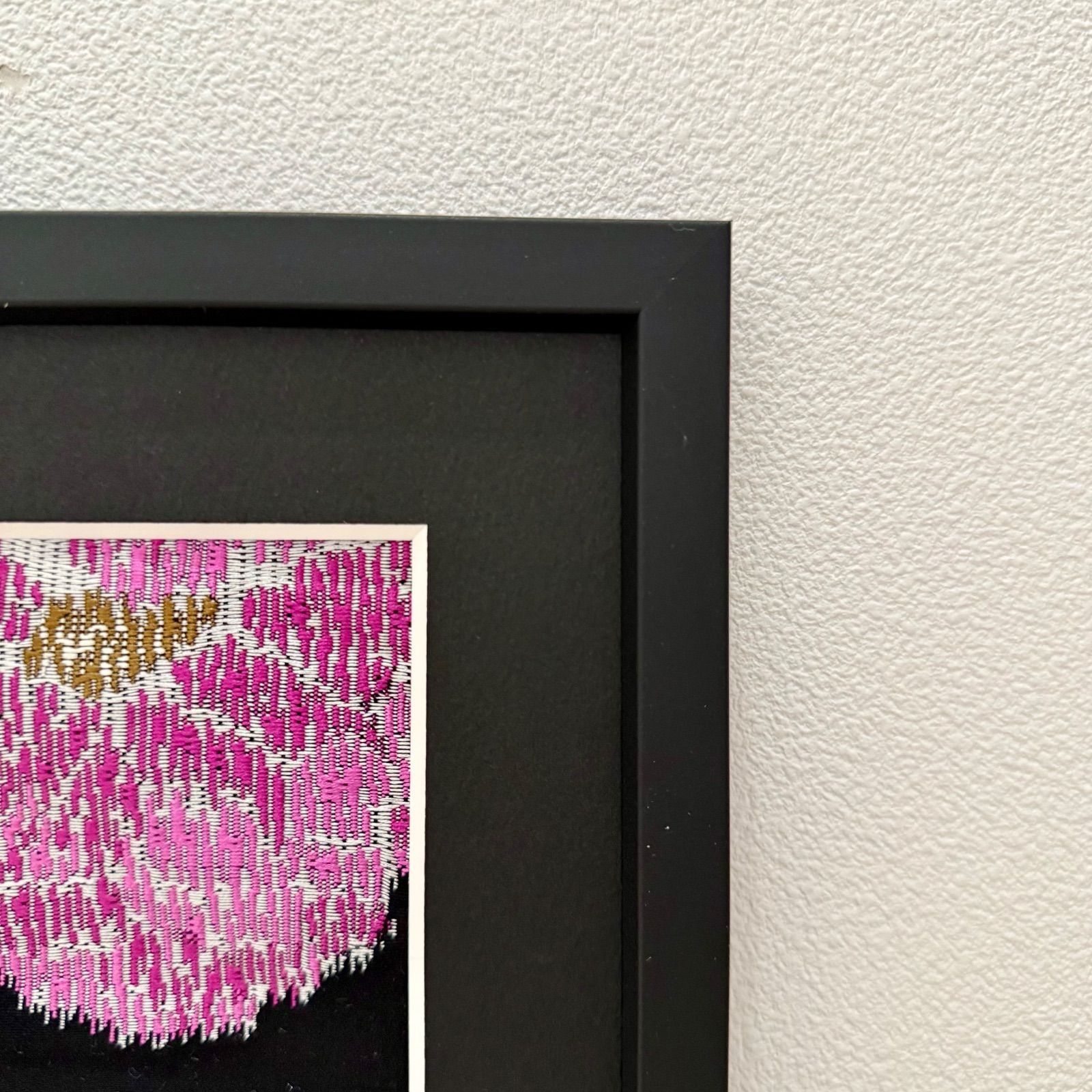 フレーム入りシルク織物アート